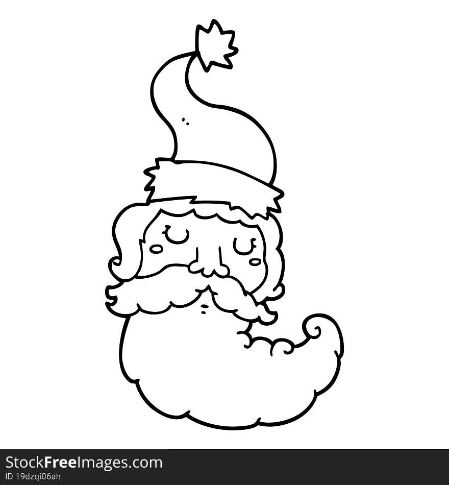 Cartoon Santa Face