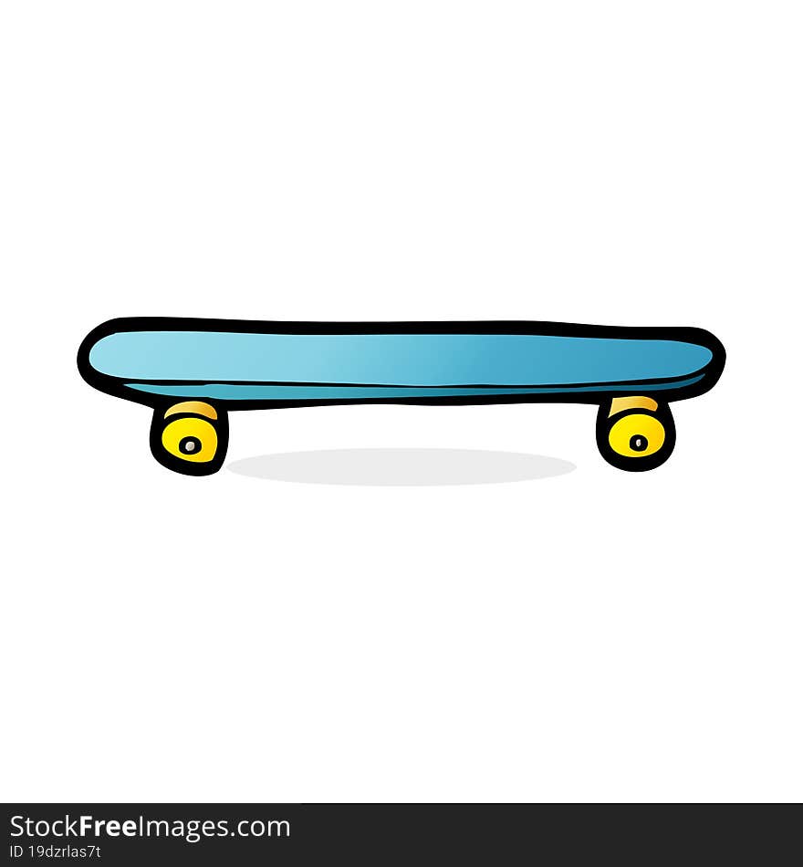 cartoon skateboard