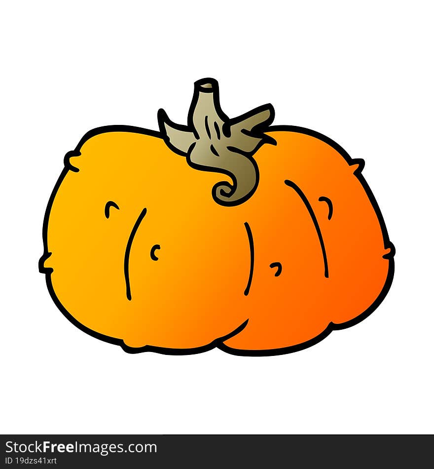 cartoon doodle pumpkin