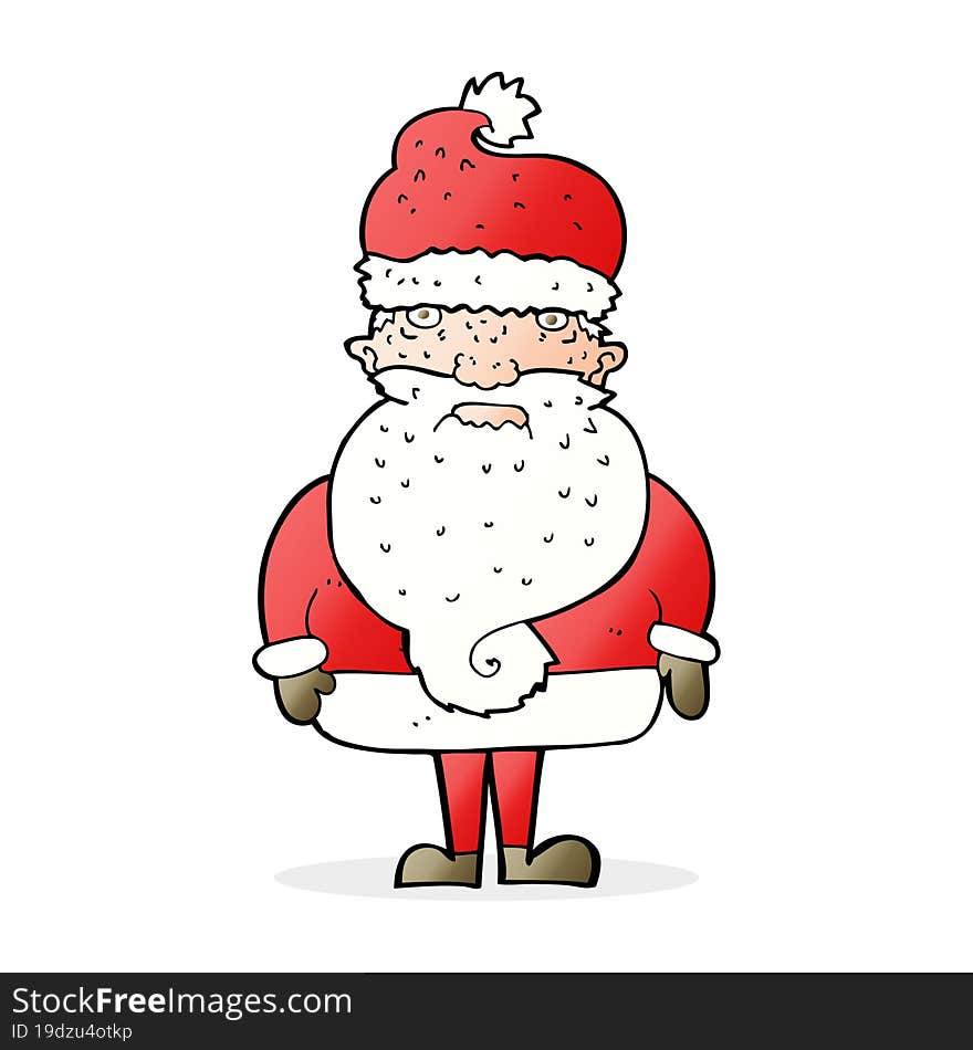 cartoon santa claus