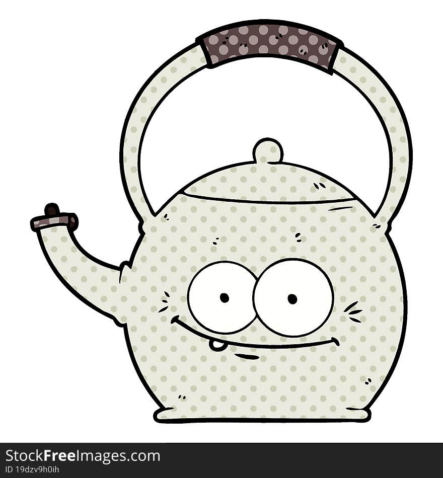 cartoon kettle. cartoon kettle