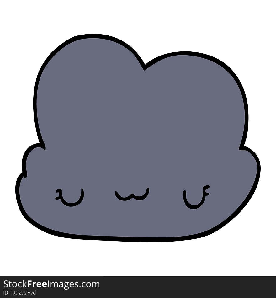 Cute Cartoon Cloud