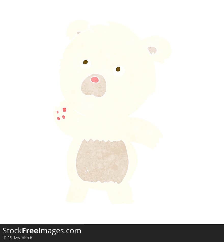 Cartoon Curious Polar Bear