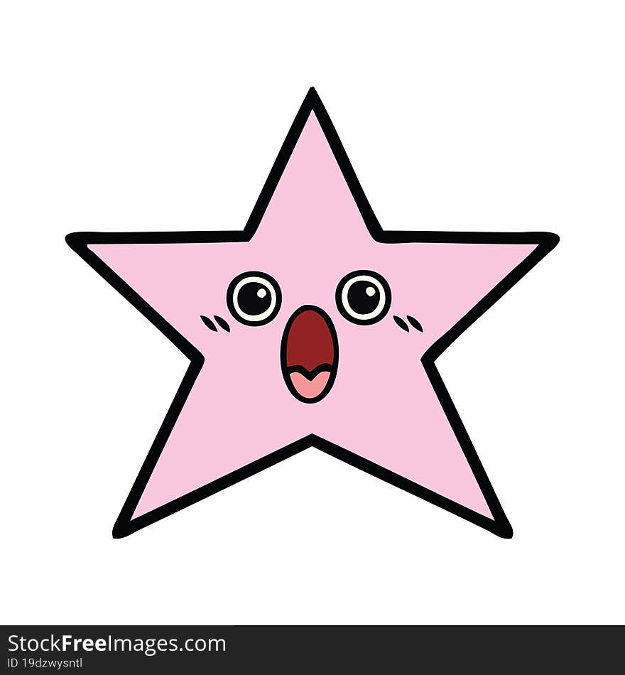 cute cartoon star fish