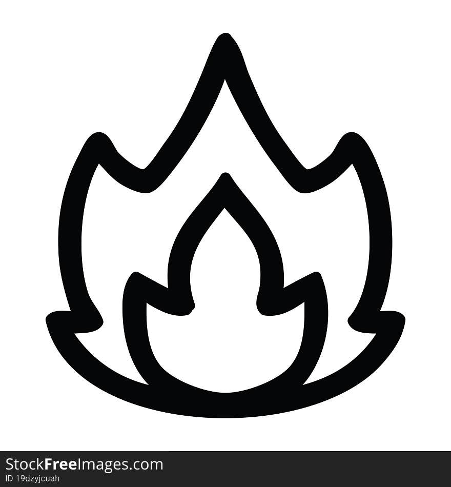 simple flame icon