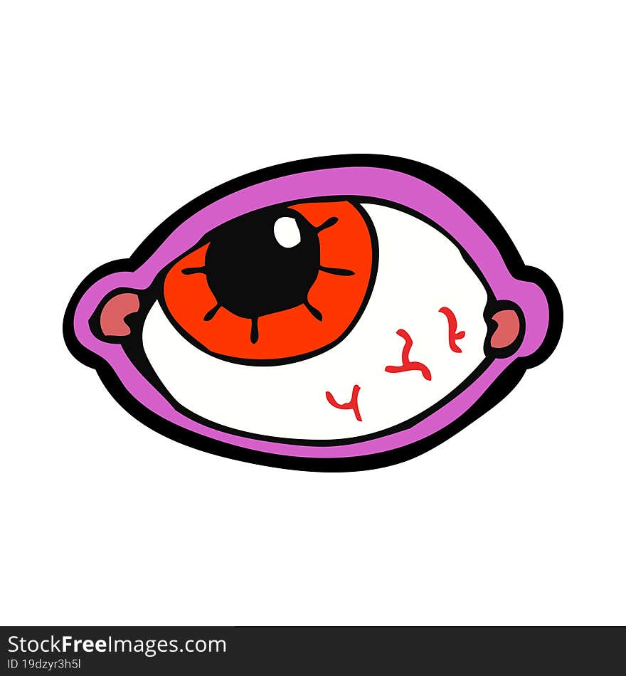 cartoon spooky eye