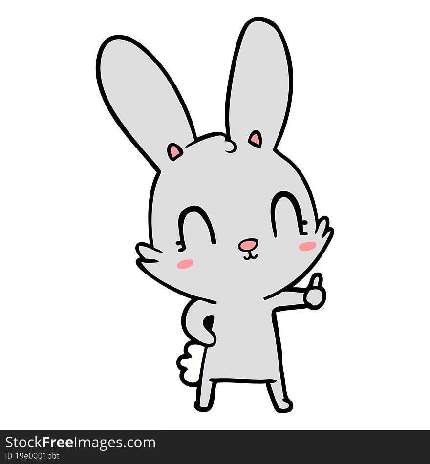 cute cartoon rabbit. cute cartoon rabbit