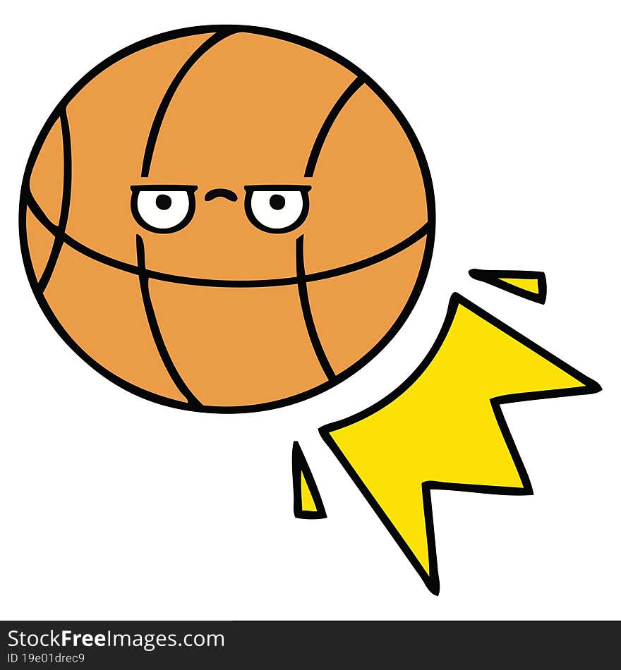 Cute Cartoon Basketball