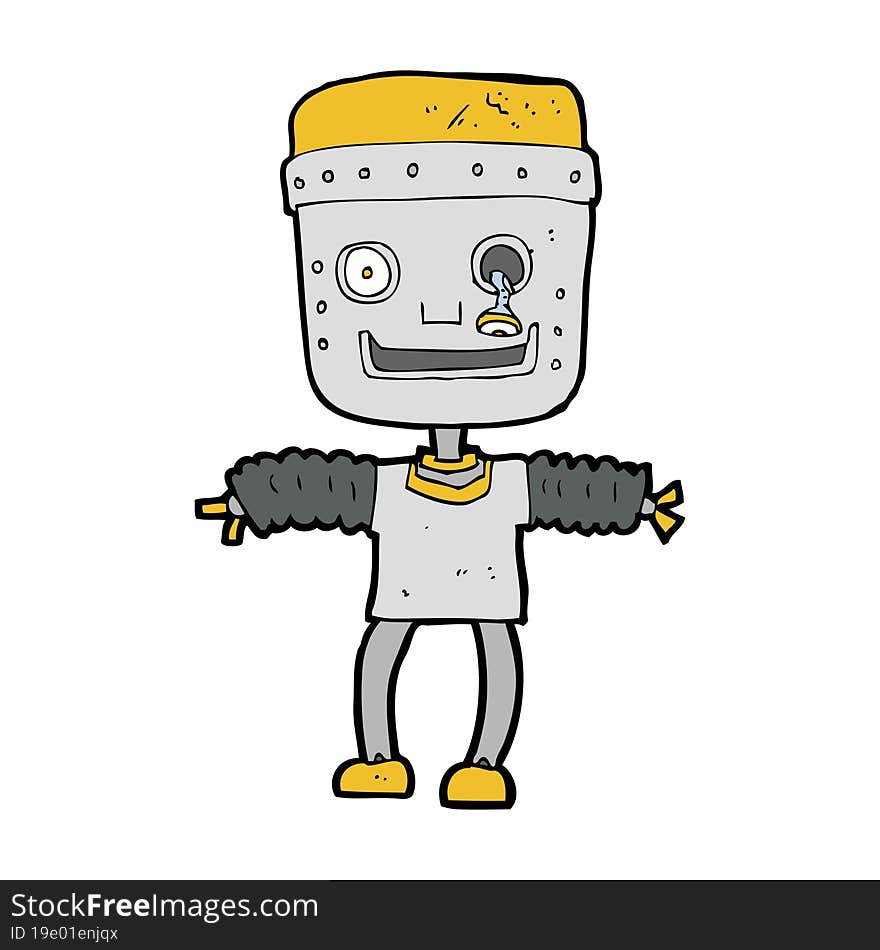 cartoon robot