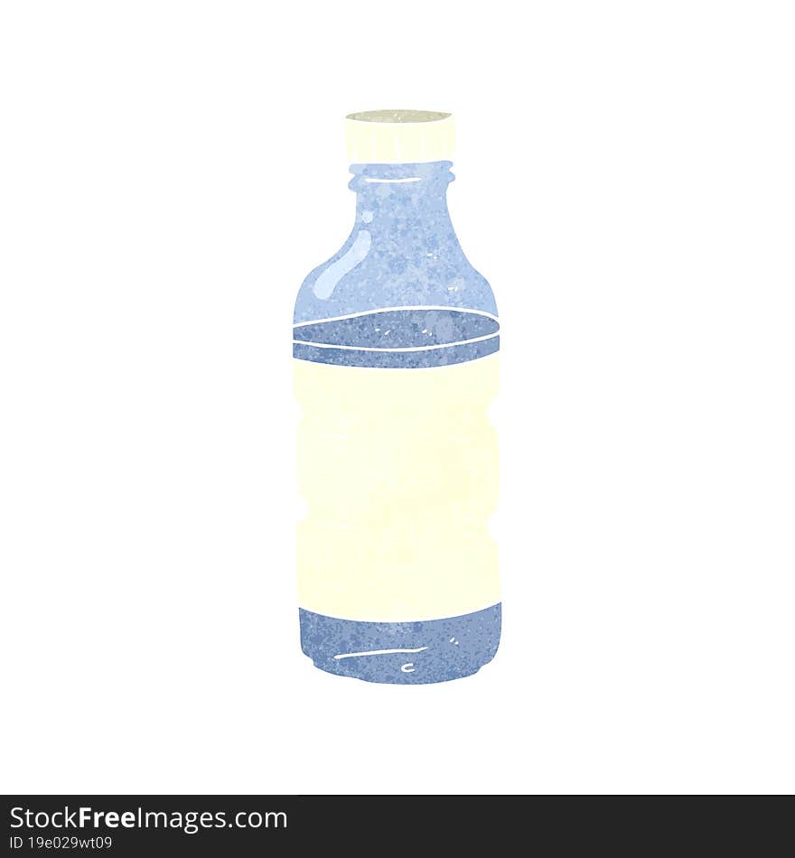 retro cartoon water bottle