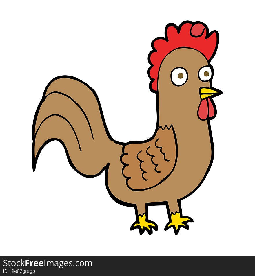 cartoon rooster