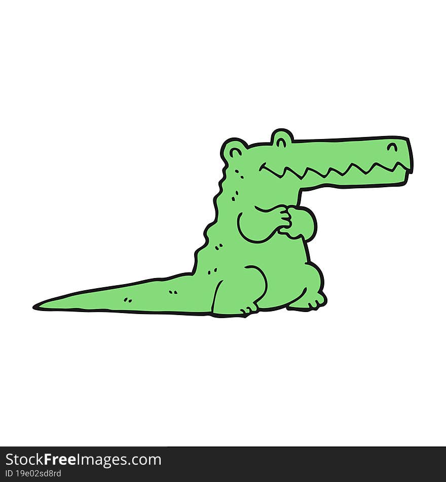 cartoon crocodile