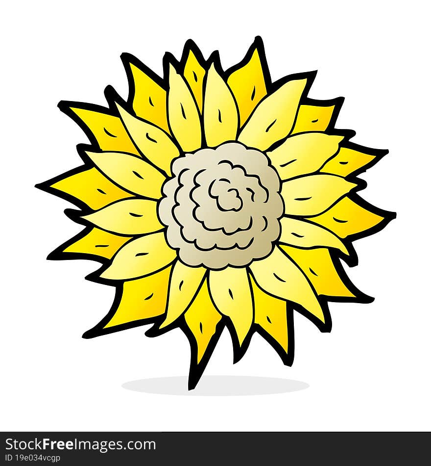 cartoon sunflower