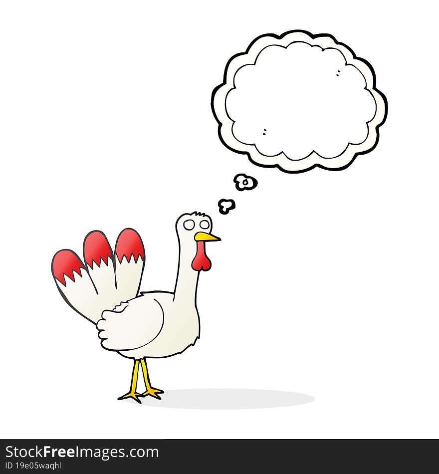 thought bubble cartoon turkey