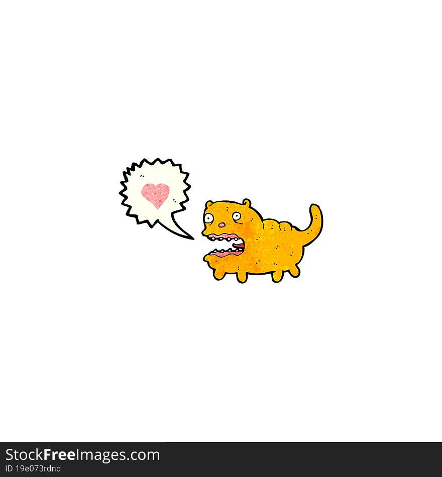 cartoon crazy cat in love