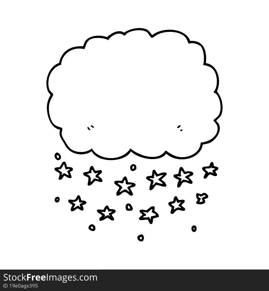 cartoon rain cloud