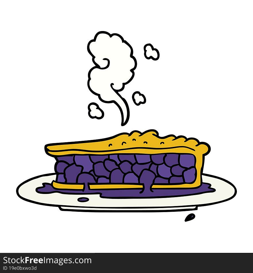 cartoon blueberry pie. cartoon blueberry pie