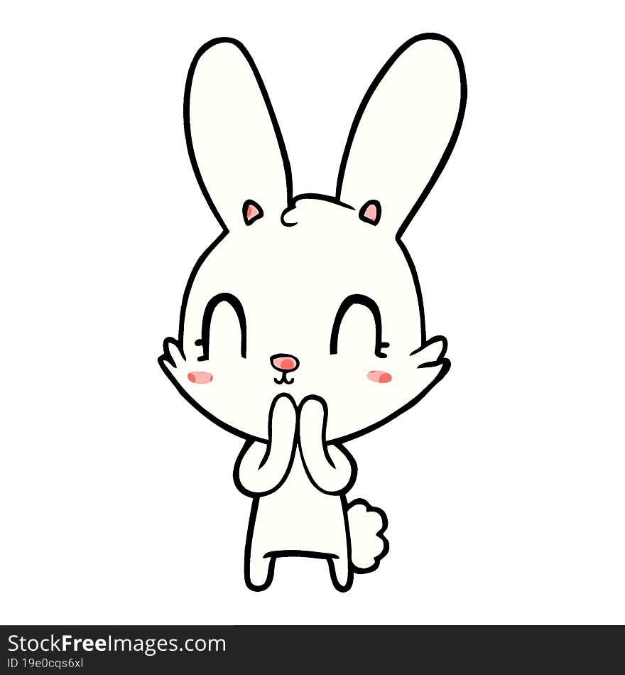 cute cartoon rabbit. cute cartoon rabbit