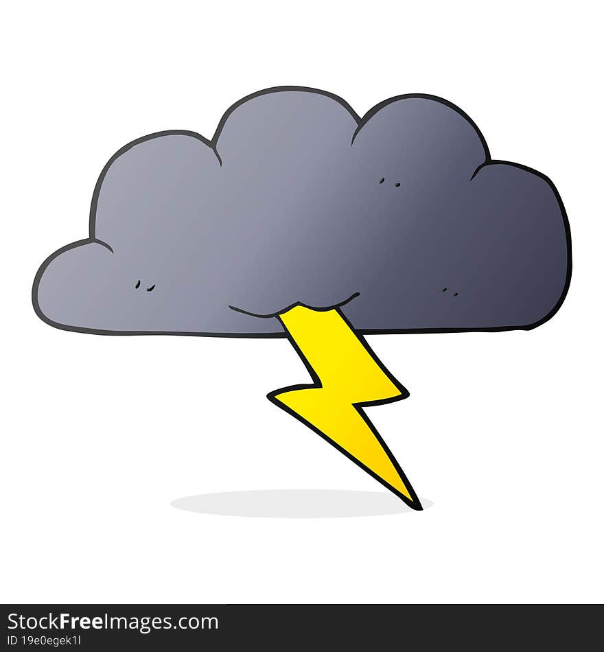 Cartoon Thundercloud