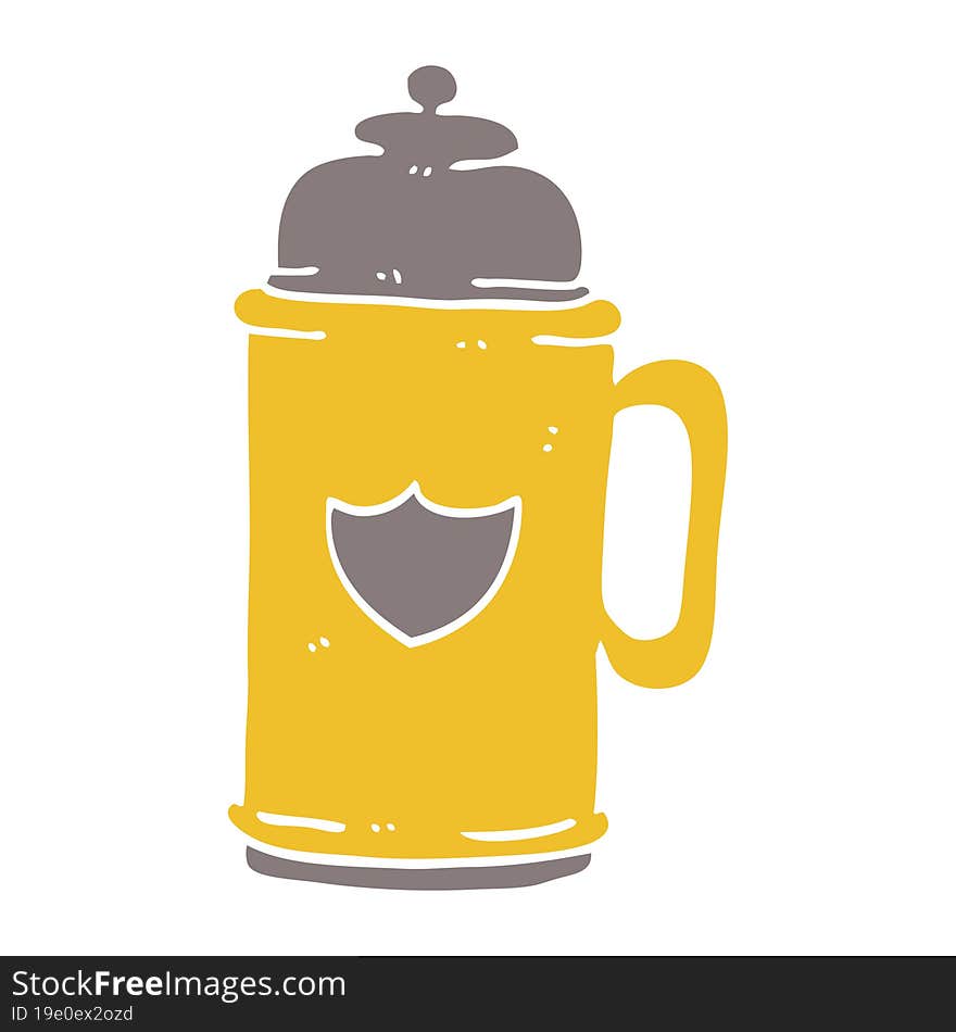 cartoon doodle golden tankard