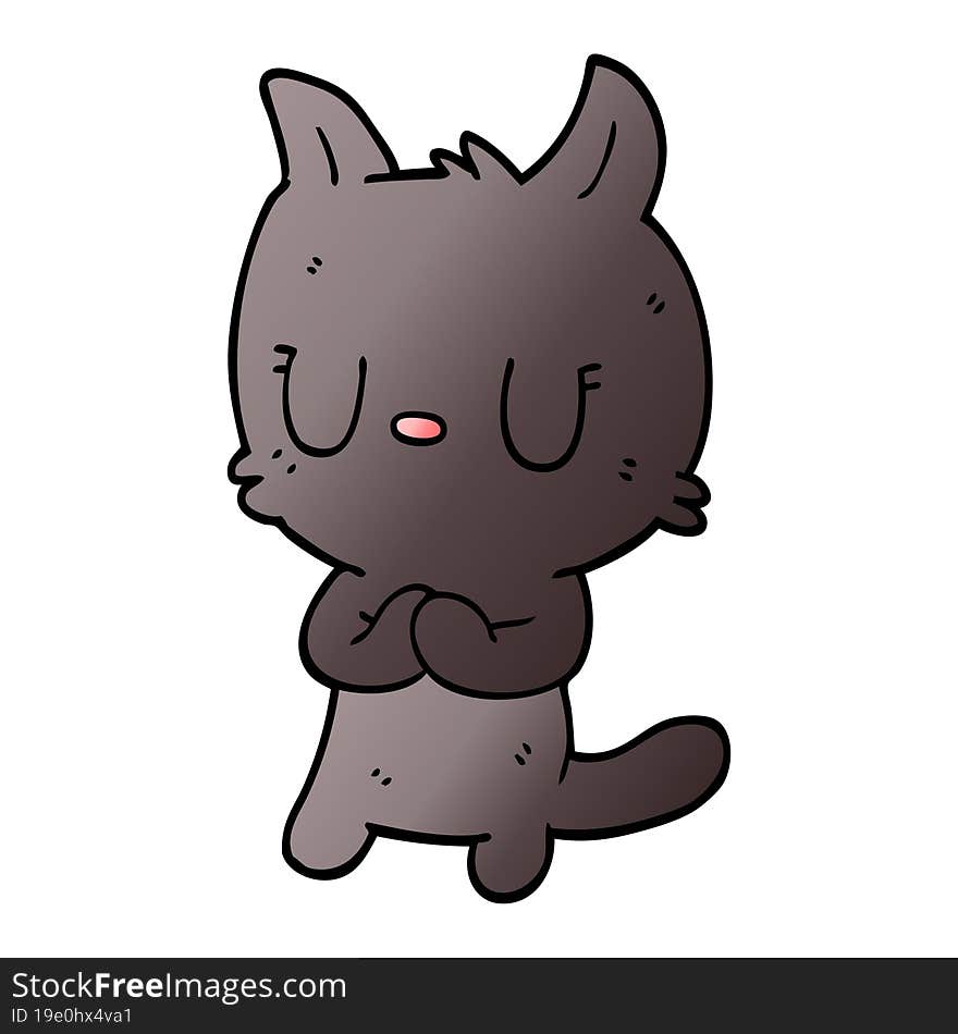 cute cartoon doodle cat