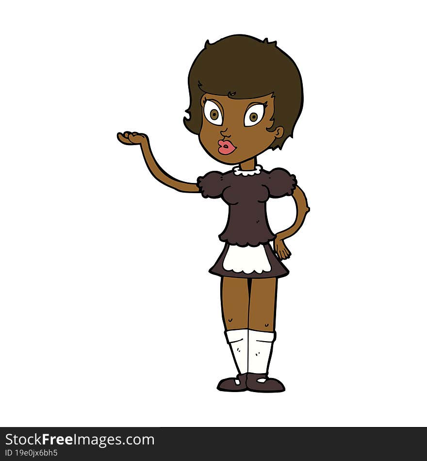 Cartoon Waitress