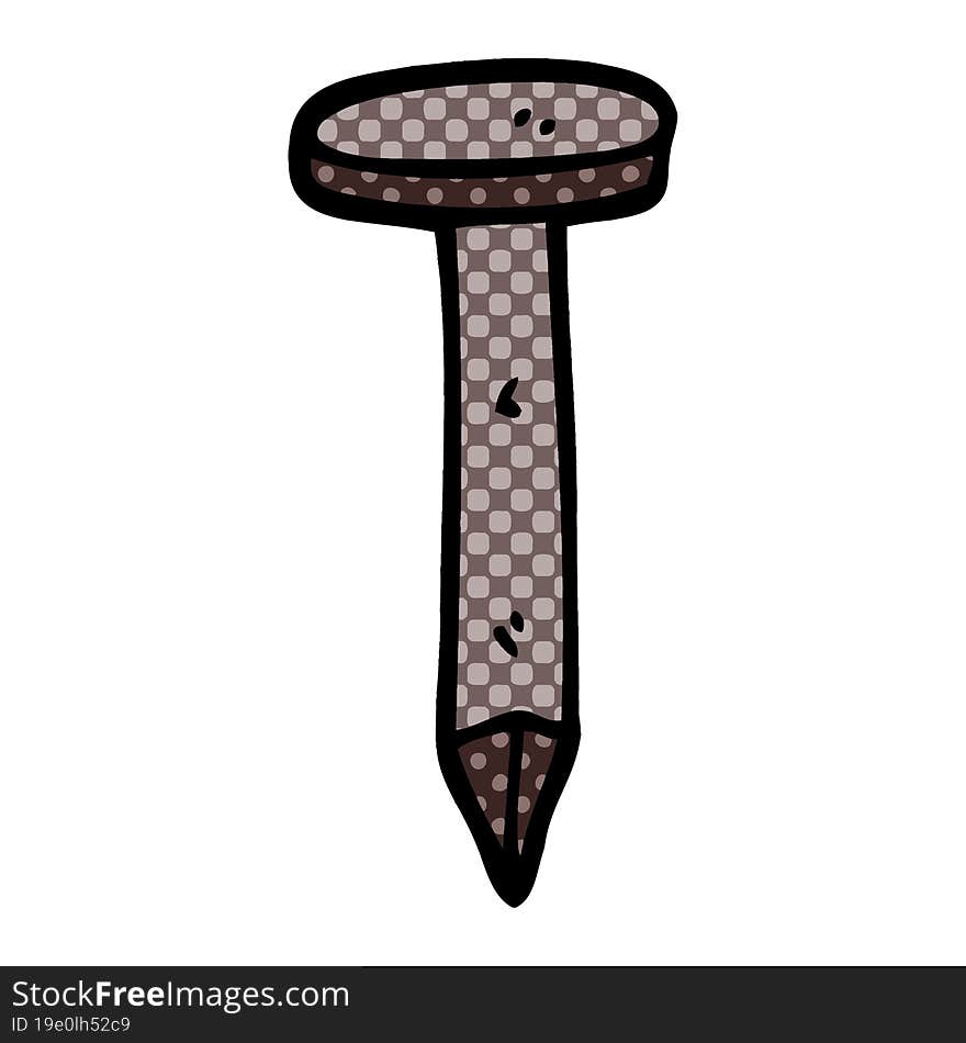 Cartoon Doodle Iron Nail