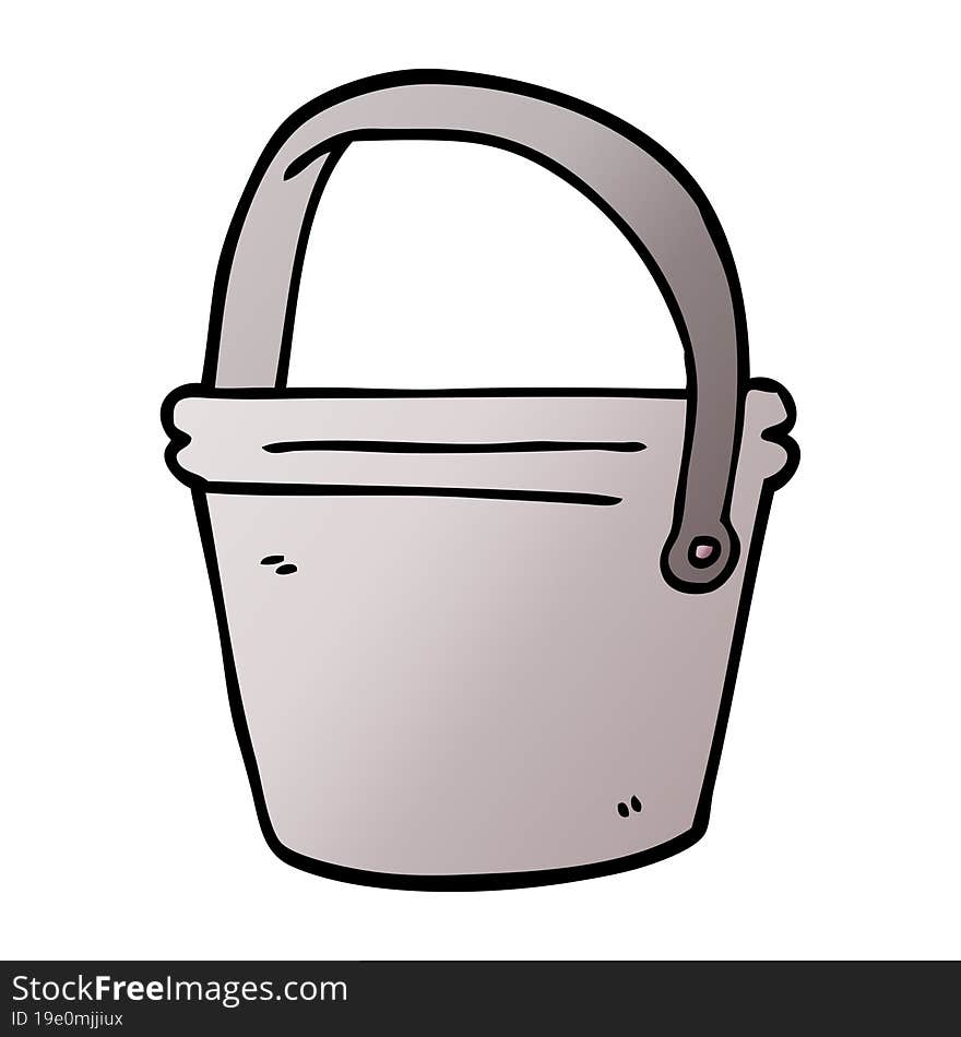 Cartoon Doodle Bucket