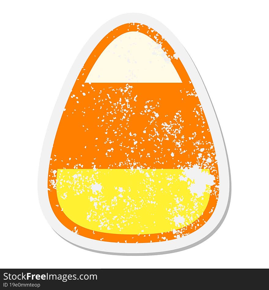 candy corn grunge sticker