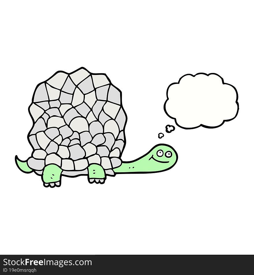 thought bubble cartoon tortoise