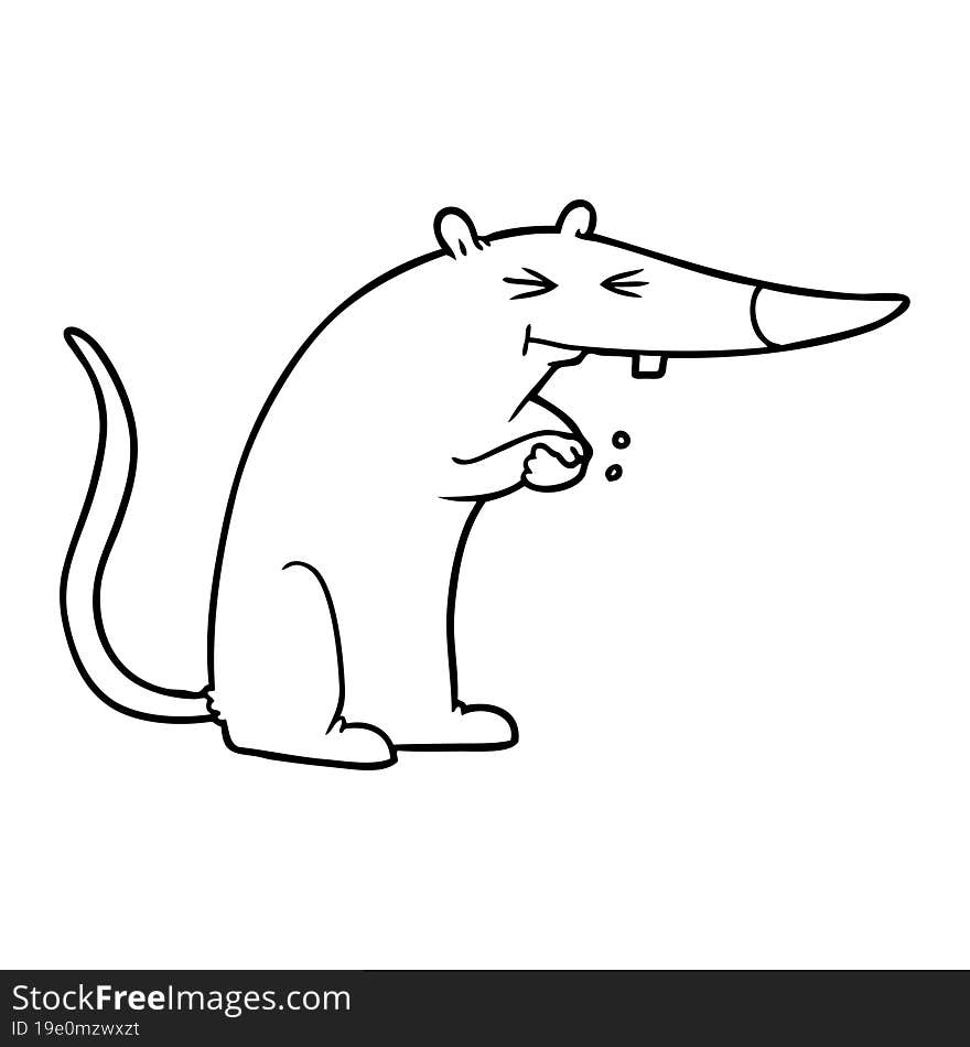 cartoon sneaky rat. cartoon sneaky rat