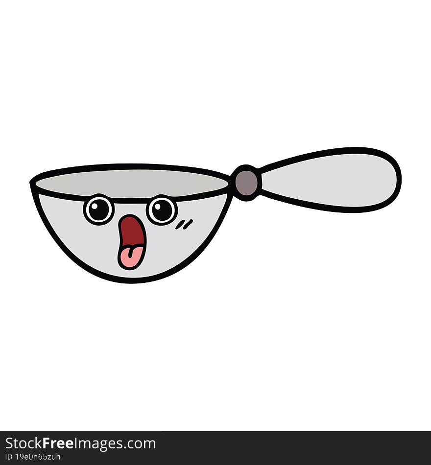 cute cartoon measuring spoon