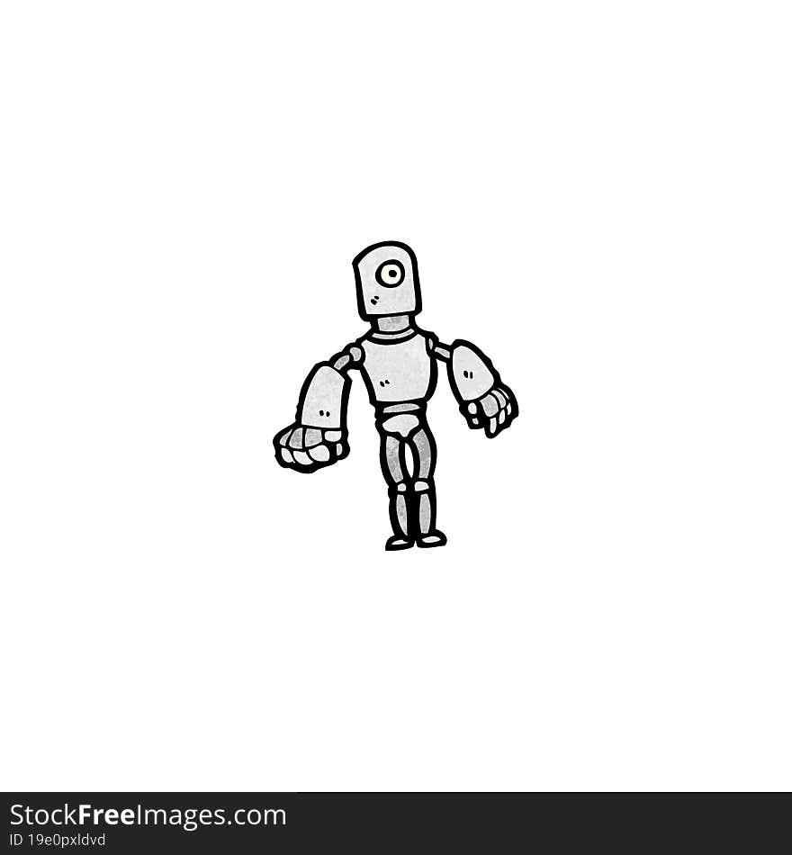 cartoon robot