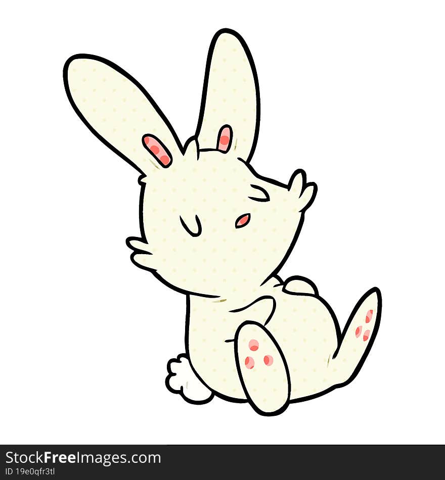 cute cartoon rabbit sleeping. cute cartoon rabbit sleeping