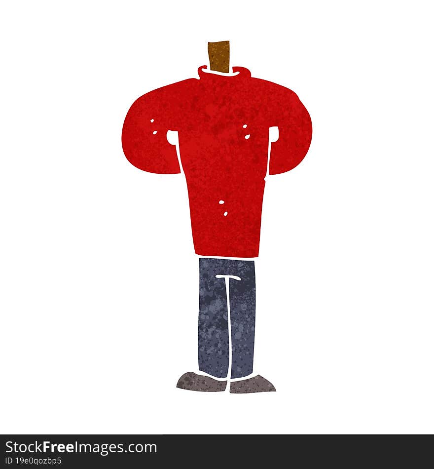 Cartoon Body Standing Still  (mix And Match Cartoons Or Add Own Photos