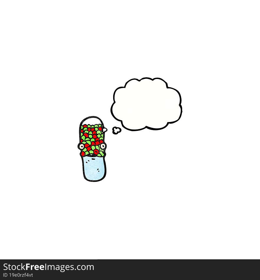 cartoon antibiotic pill character