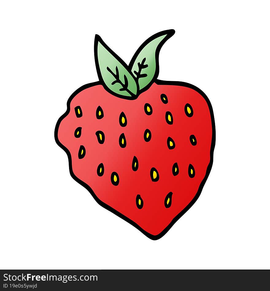 Cartoon Doodle Strawberry