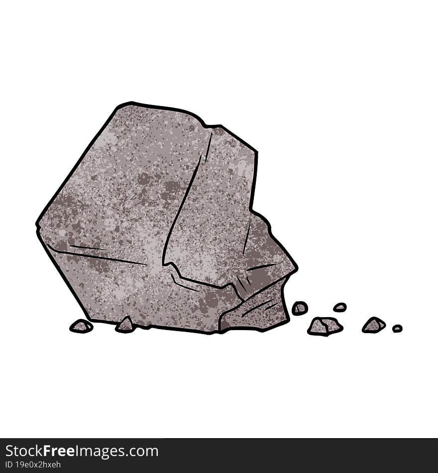 cartoon large rock. cartoon large rock