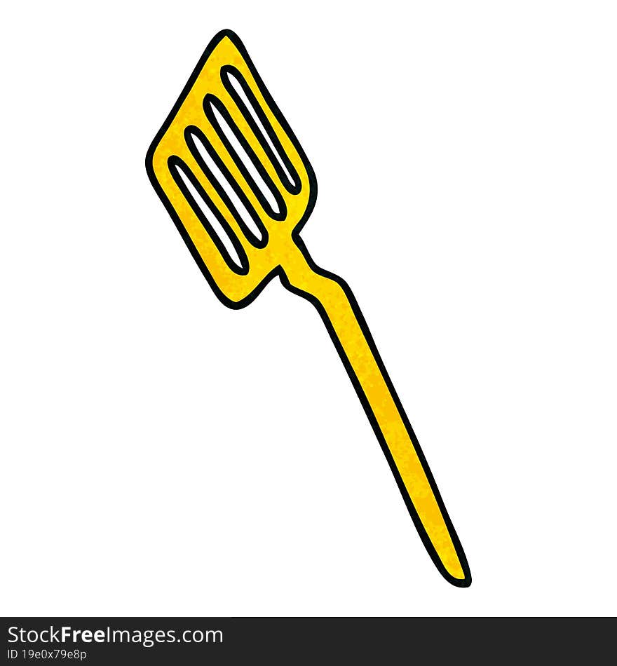 quirky hand drawn cartoon spatula