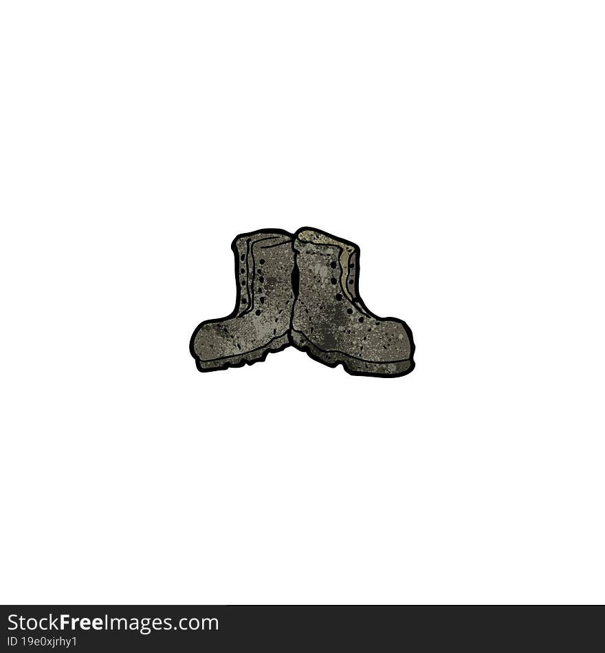 cartoon old boots