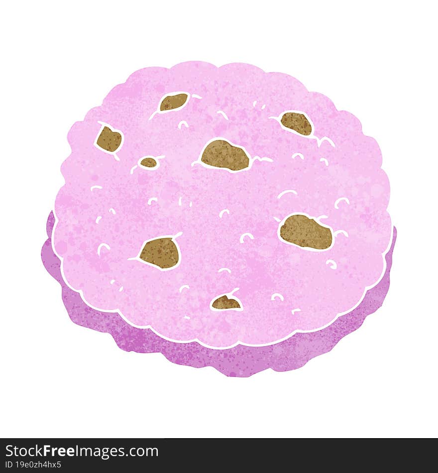 pink cookie cartoon