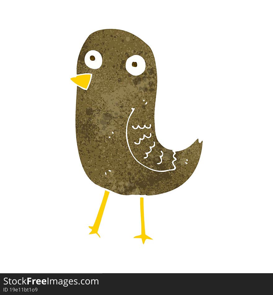 funny cartoon bird