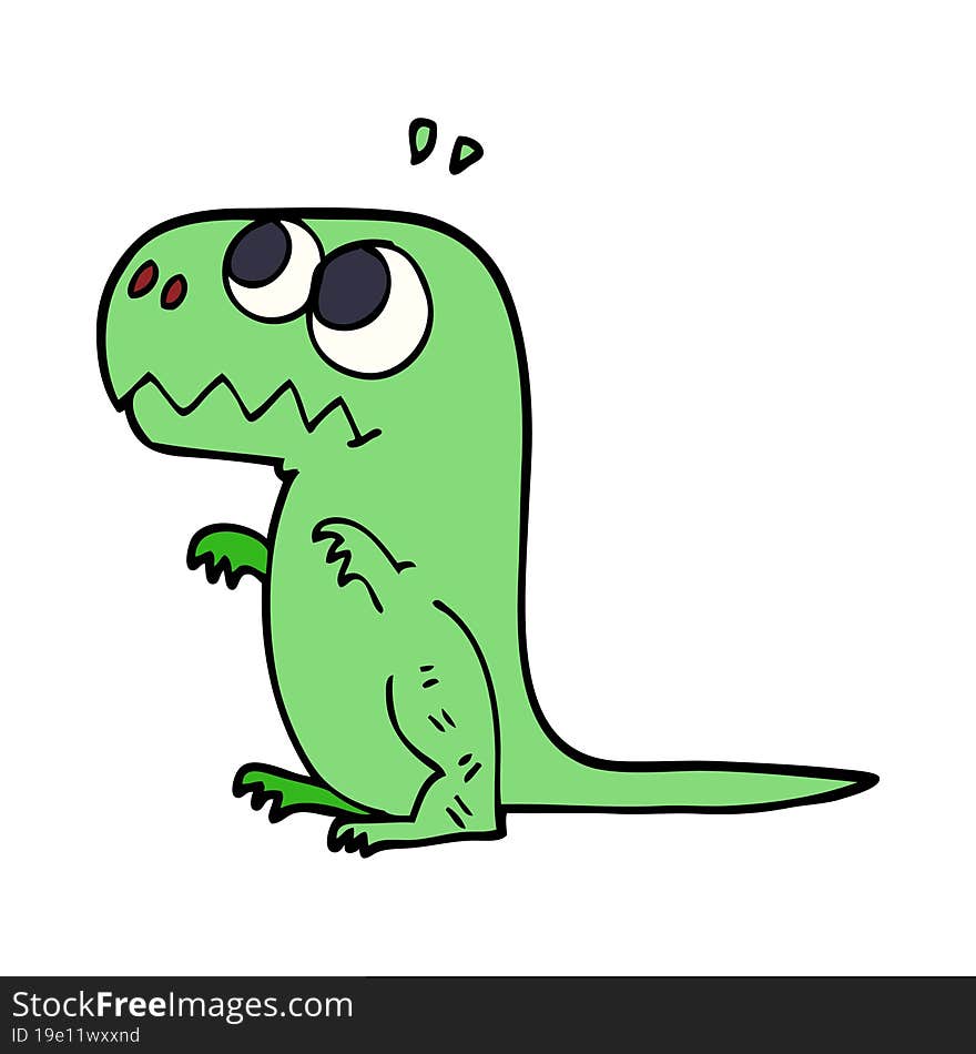 cartoon doodle prehistoric dinosaur