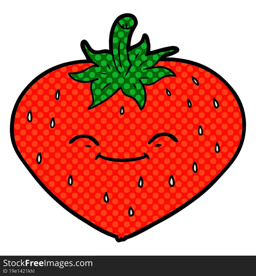 cartoon strawberry. cartoon strawberry