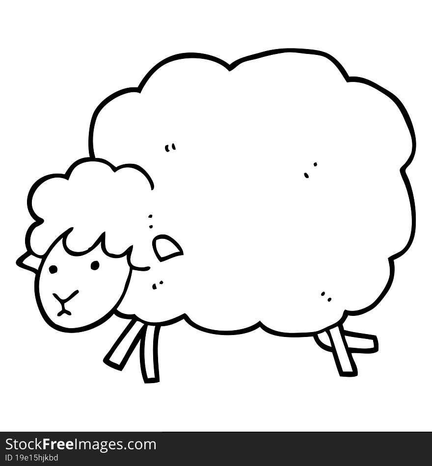 cartoon sheep