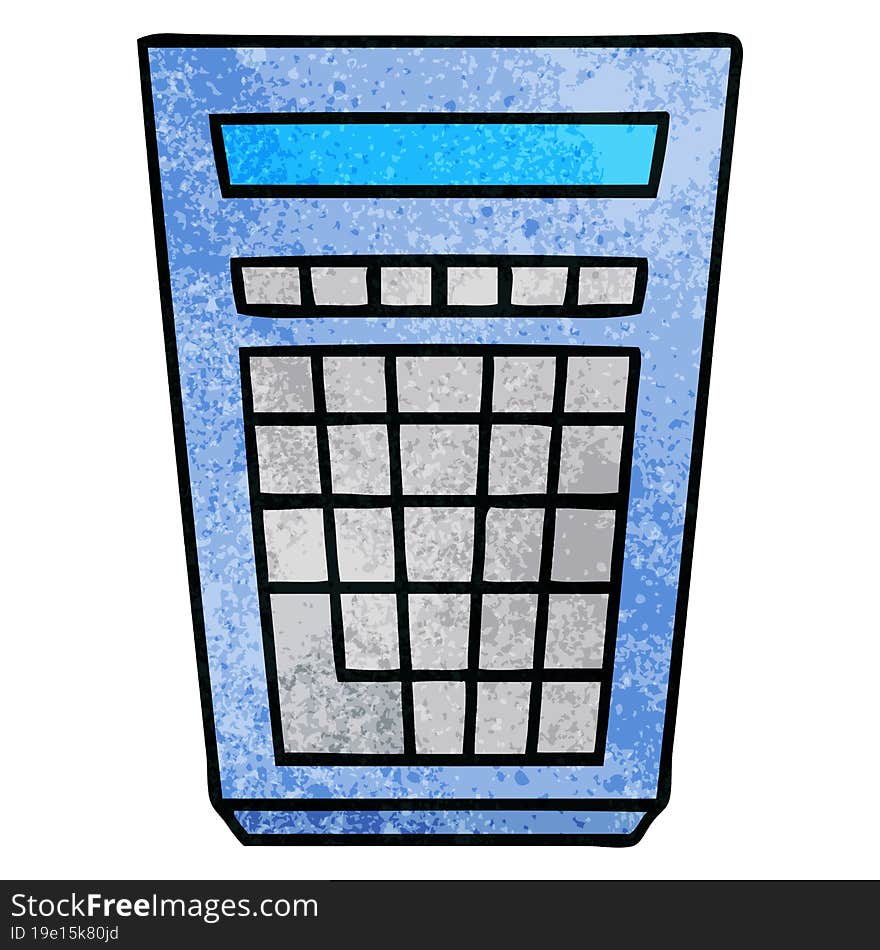 Quirky Hand Drawn Cartoon Calculator