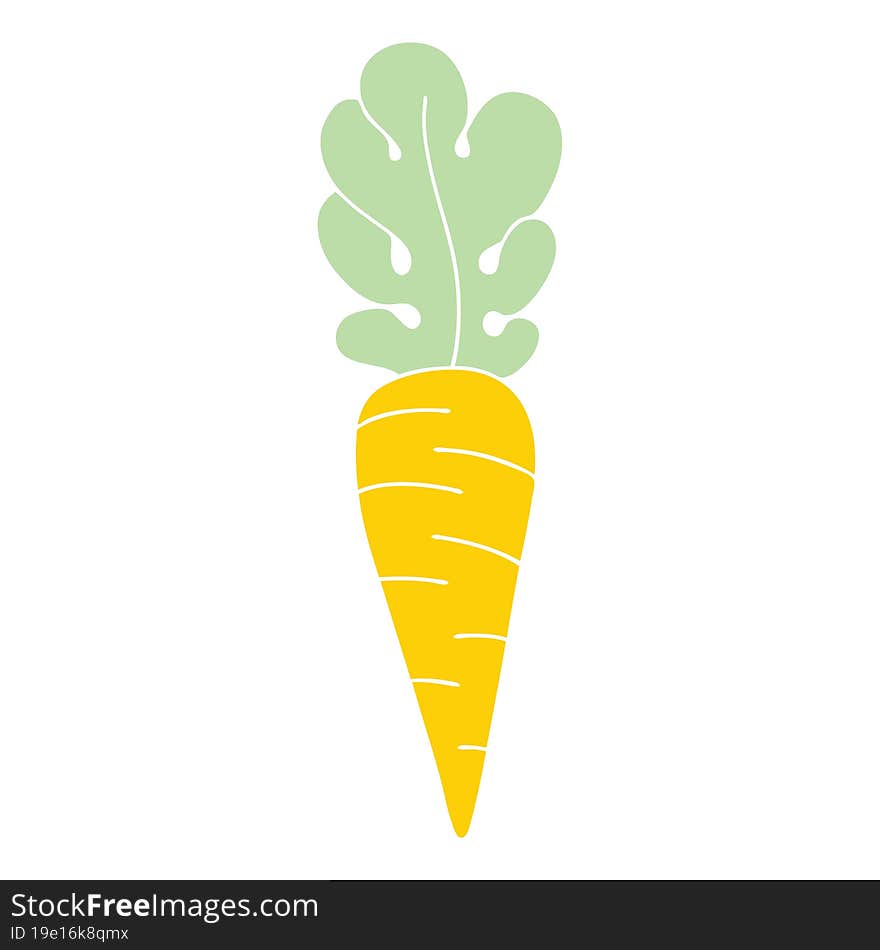 hand drawn quirky cartoon carrot. hand drawn quirky cartoon carrot