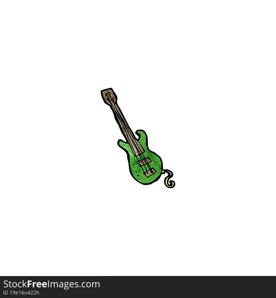 cartoon electric guitar