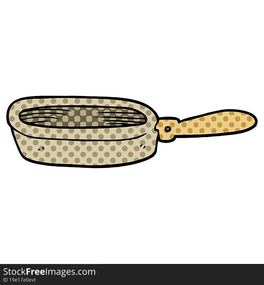 Cartoon Doodle Of A Frying Pan