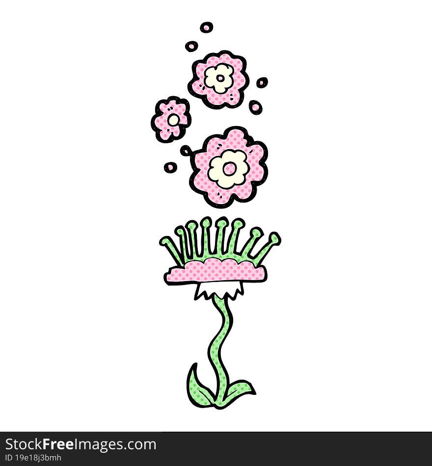 cartoon perfumed flower